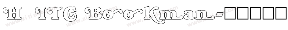 H_ITC Bookman字体转换
